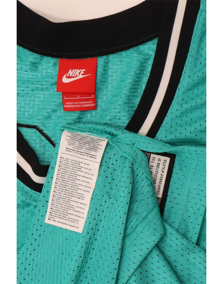 Vesta Nike Air Graphic pentru bărbați, poliester mare cu dungi verzi