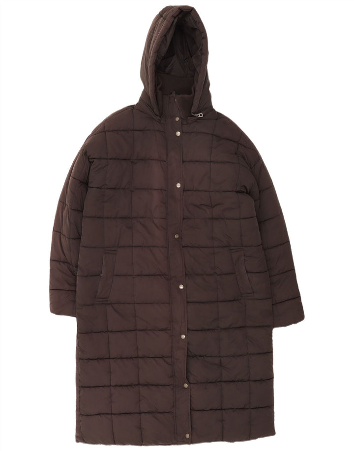 Palton căptușit cu glugă pentru femei Fat Face UK 18 XL Poliester negru