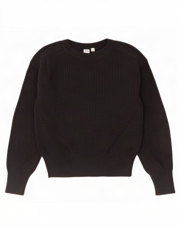 Pulover pentru femei Gap cu gât de barcă UK 10 Bumbac negru mic