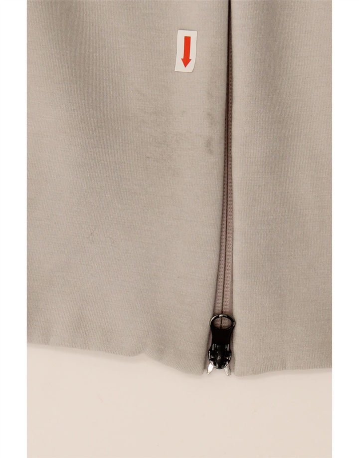 ADIDAS Mens Graphic Zip Hoodie Sweater Medium Grey Cotton Vintage Adidas and Second-Hand Adidas from Messina Hembry 