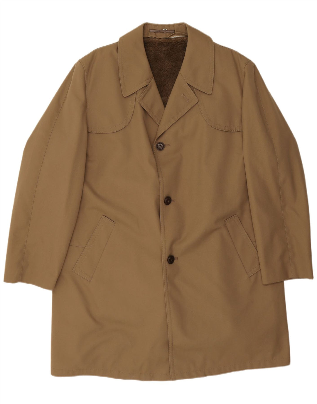 Trenci pentru bărbați vintage EU 58 4XL Bej Poliacrilic
