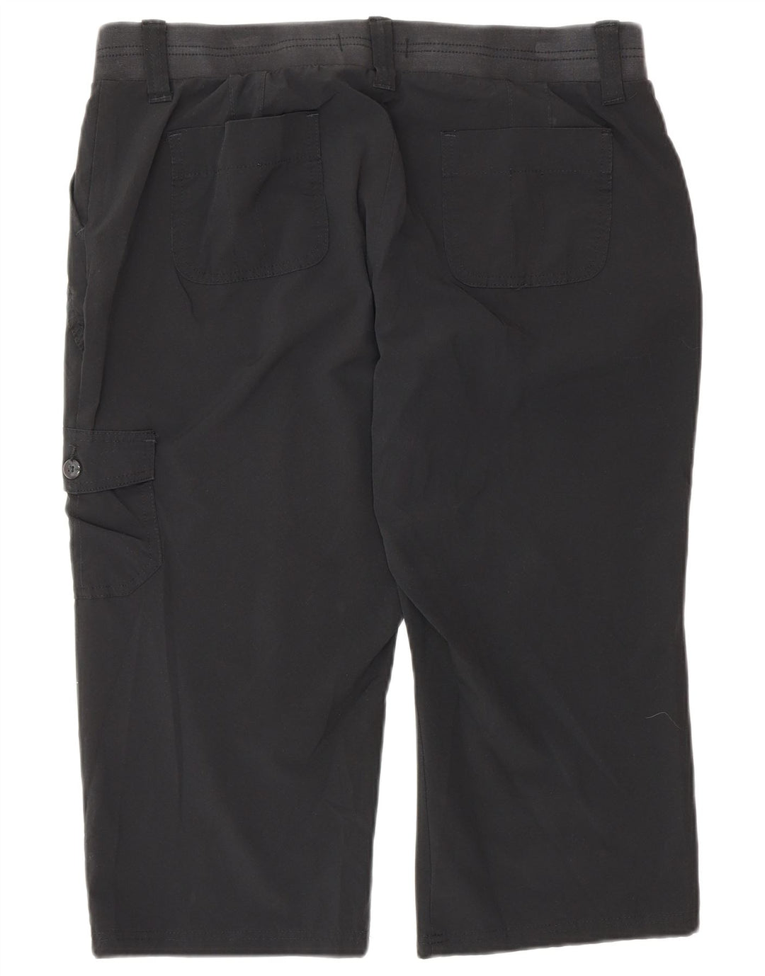 Pantaloni Lee Raiders Cargo Capri pentru femei US 16 2XL W34 L20 Poliester negru