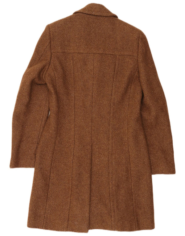 Palton dublu pentru femei Vintage UK 8 Maro mic
