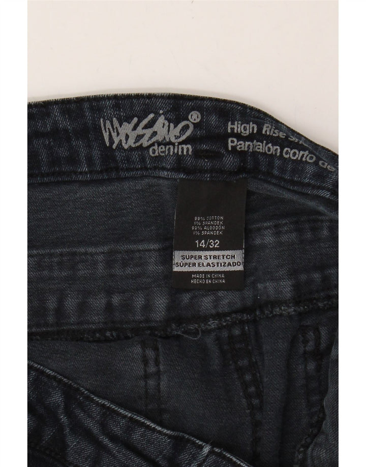MOSSIMO Womens Super Strech Denim Shorts US 14 Large W32 Navy Blue Vintage Mossimo and Second-Hand Mossimo from Messina Hembry 