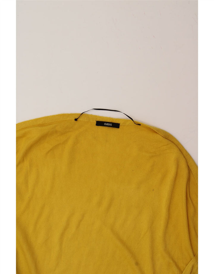OASIS Womens Poncho Jumper One Size Yellow Vintage Oasis and Second-Hand Oasis from Messina Hembry 