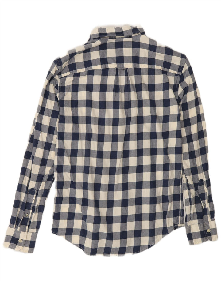 Cămașă pentru bărbați American Eagle Classic Fit XS, albastru marin, bumbac vichy
