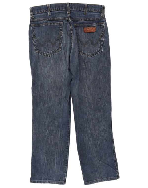 Blugi drepte stretch pentru bărbați Wrangler Texas W31 L27 Bumbac albastru