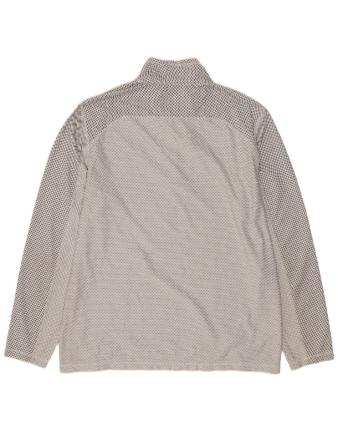 CALVIN KLEIN Top pentru trening pentru bărbați, cu fermoar, cu gât, pete, gri mediu