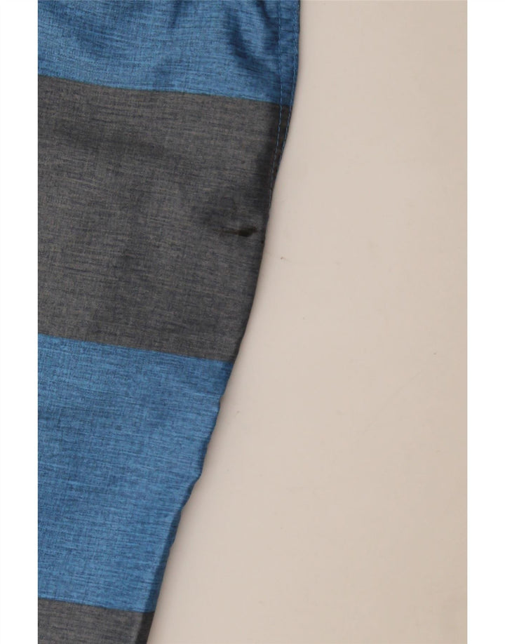 Pantaloni scurți chino Hurley pentru bărbați W33, poliester cu dungi albastre medii