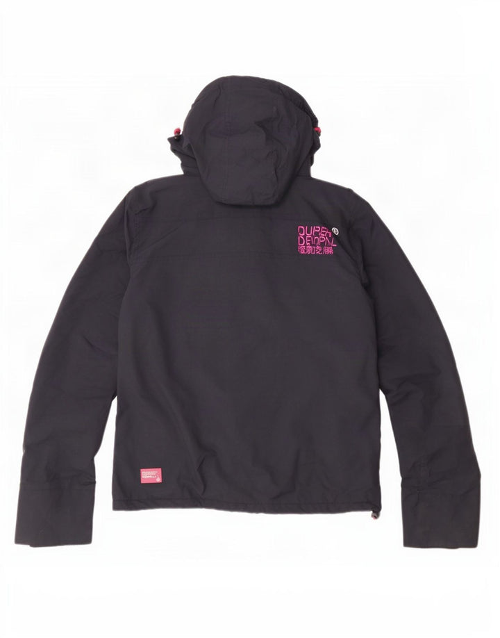 Jachetă Windbreaker Superdry pentru femei UK 12 Medium Bleumarin