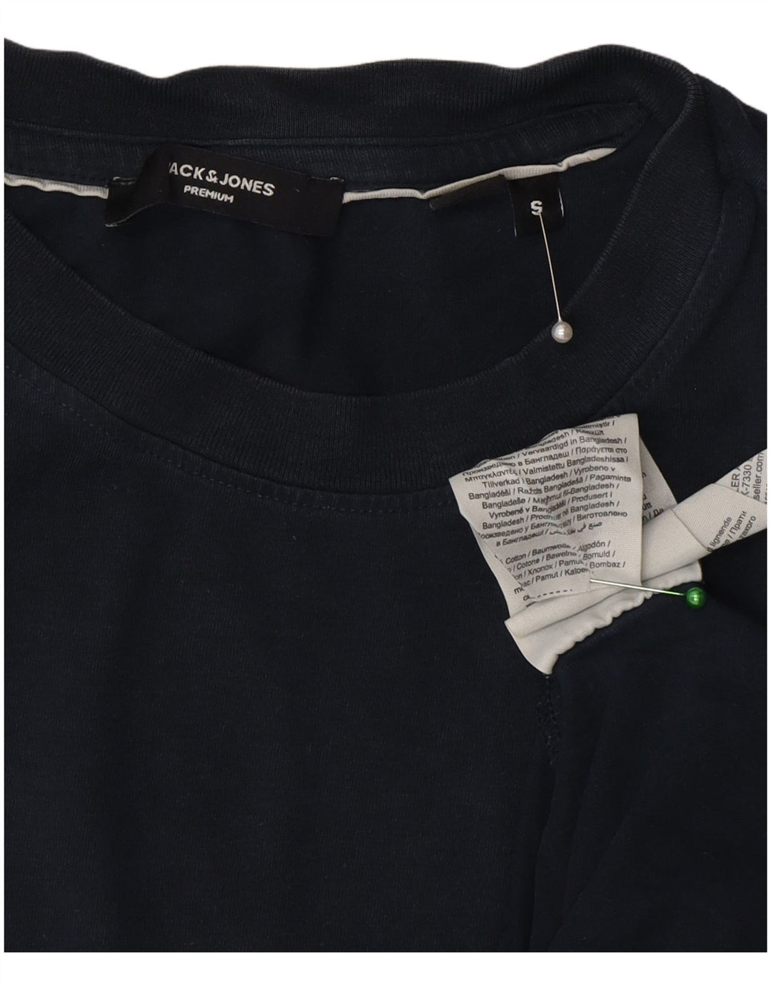 Tricou Jack & Jones pentru bărbați Top mic din bumbac bleumarin