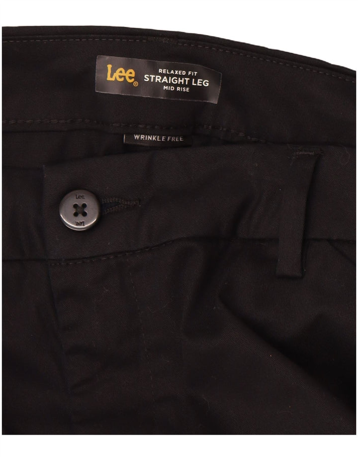 Pantaloni casual LEE pentru femei, cu talie medie, cu talie medie US 12 mare W32 L30 negru