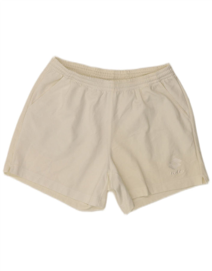 Pantaloni scurți sport pentru bărbați LOTTO, alb, mediu