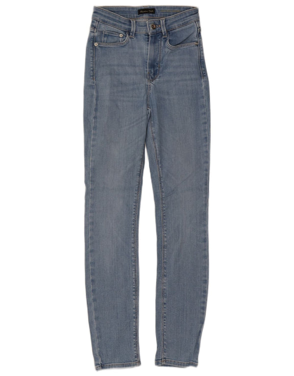 Massimo Dutti blugi skinny pentru femei cu talie înaltă EU 34 2XS W24 L29 albastru bumbac