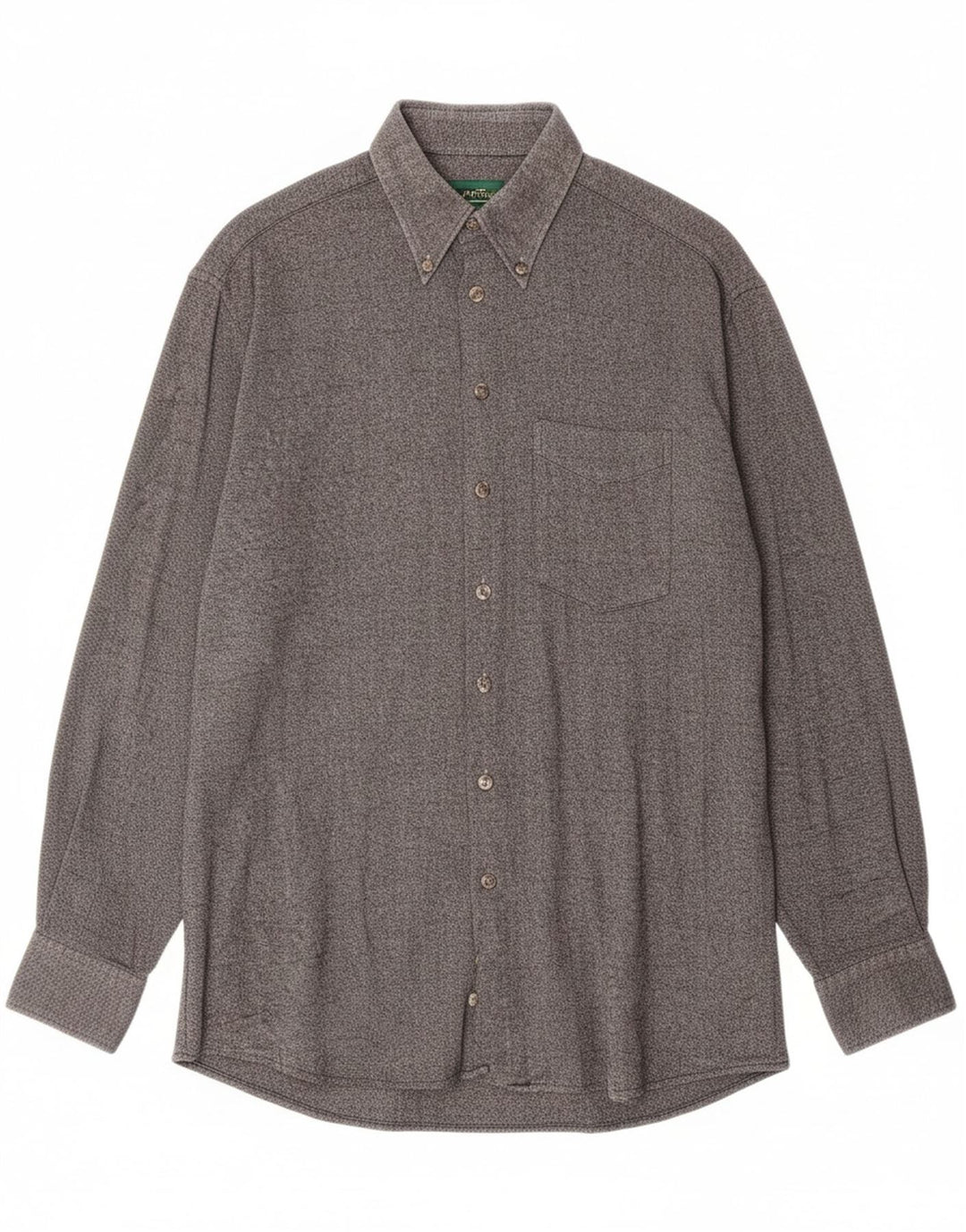CLUB D'AMINGO Mens Shirt Size 42 Large Grey Flecked Cotton Vintage Club D'Amingo and Second-Hand Club D'Amingo from Messina Hembry 