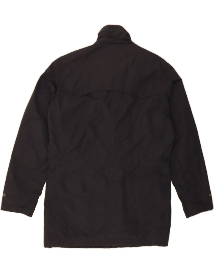 MASSIMO DUTTI Mens Windbreaker Jacket UK 38 Medium Black Polyester Vintage Massimo Dutti and Second-Hand Massimo Dutti from Messina Hembry 