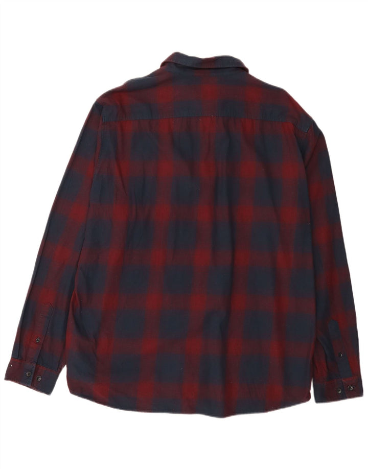 Cămașă Jack & Jones pentru bărbați din flanel 2XL, bumbac roșu cu carouri