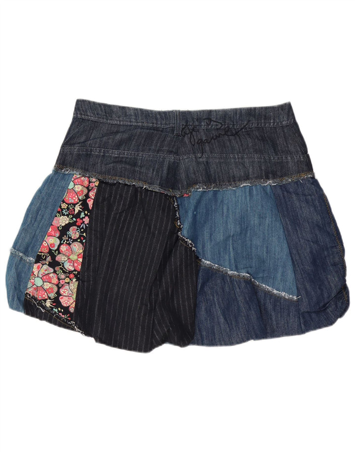 Fusta Desigual Denim Bubble W32, mare, albastru, bumbac mozaic