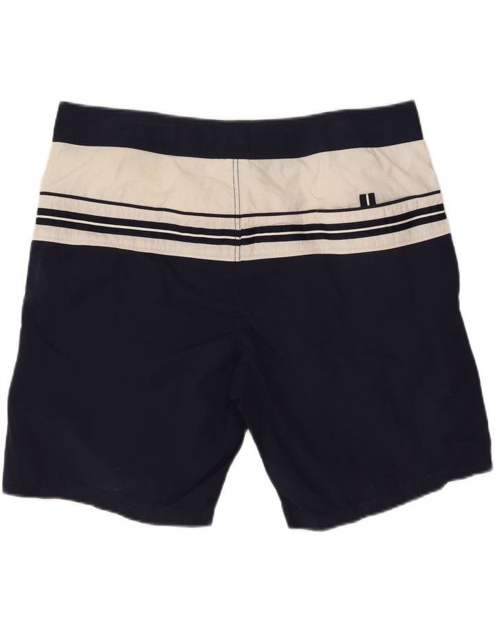 Pantaloni scurți de înot cu grafic pentru bărbați Coast XL, albastru bleumarin, poliamidă color bloc