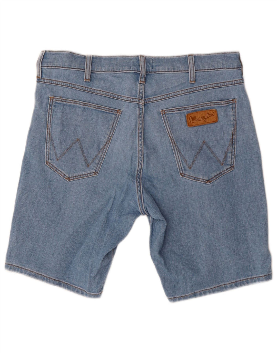Pantaloni scurți din blugi pentru bărbați Wrangler W32, bumbac albastru mediu