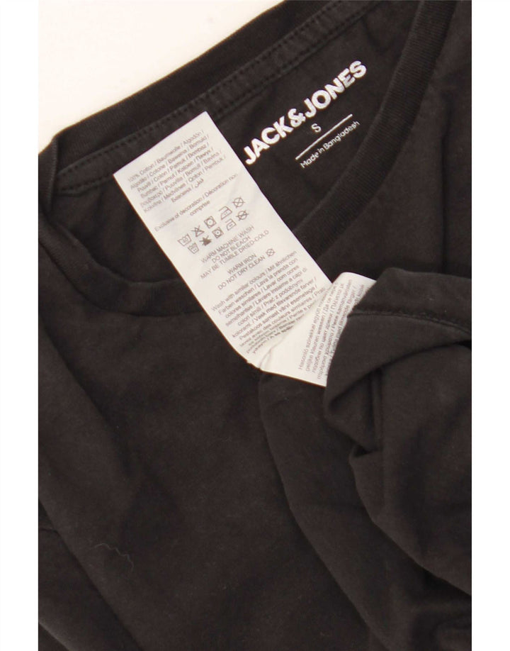 Tricou Jack & Jones pentru bărbați Top mic bumbac negru