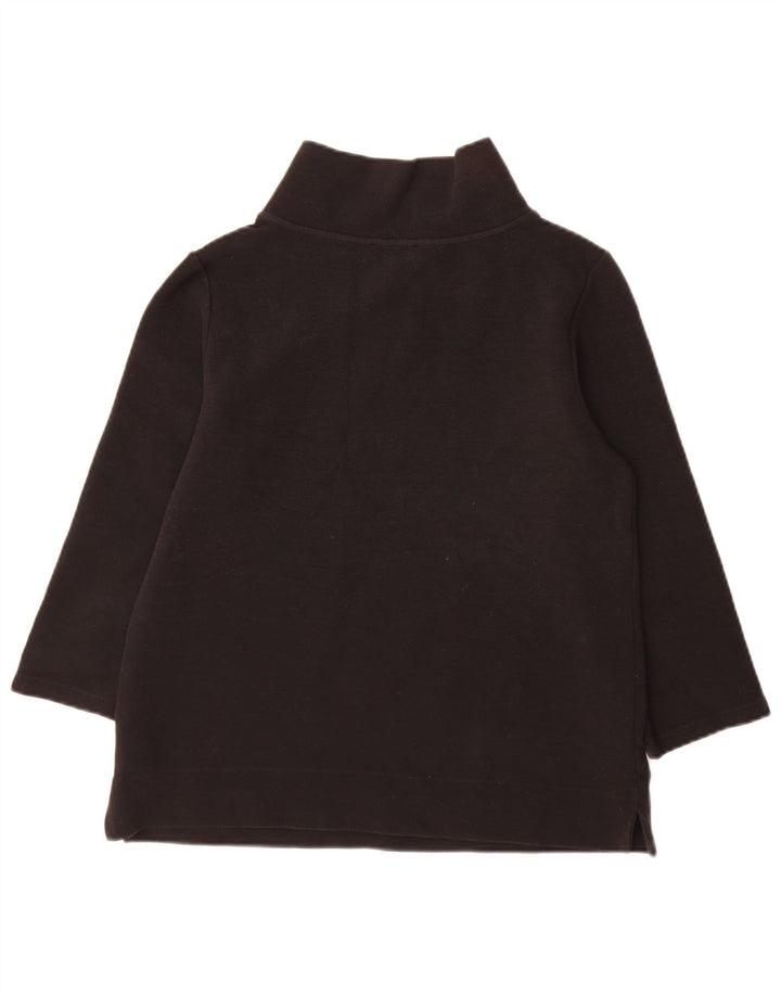 Top pentru femei Hobbs cu mâneci 3/4 UK 14, bumbac mediu negru