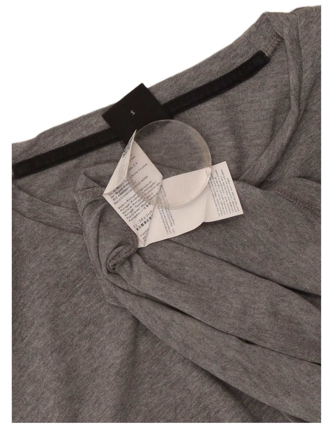 Tricou pentru femei Hugo Boss Top UK 10 Small Grey Bumbac