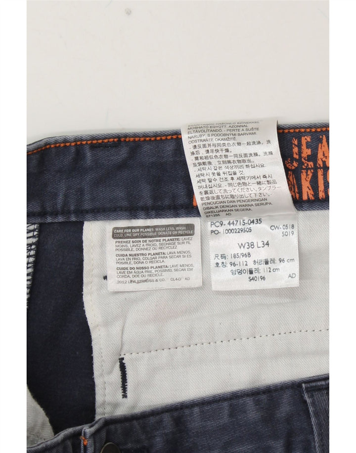 Pantaloni chino drepți pentru bărbați DOCKERS L38 L30 bumbac bleumarin