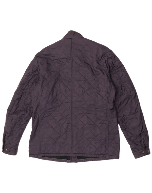 Jachetă barbour matlasată pentru bărbați UK 42 XL bleumarin poliester