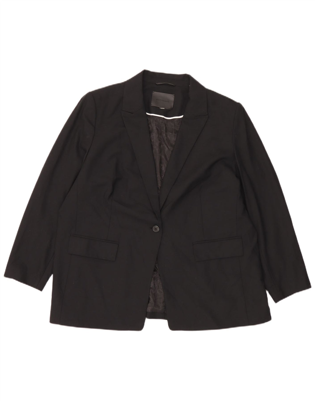 Jachetă pentru femei Marks & Spencer Autograph 1 Button Blazer UK 18 XL Negru