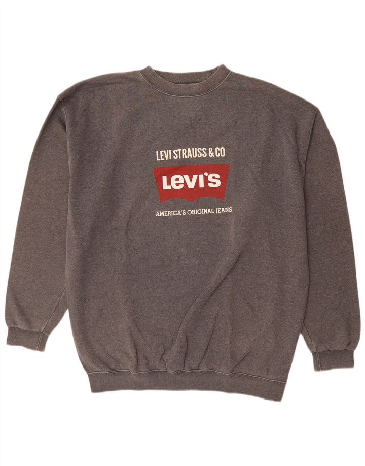 Pulover cu grafică Levi's pentru bărbați, XL, gri