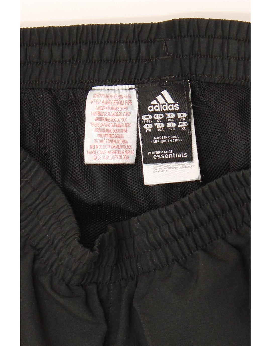 Pantaloni scurți sport adidas băieți 15-16 ani poliester negru