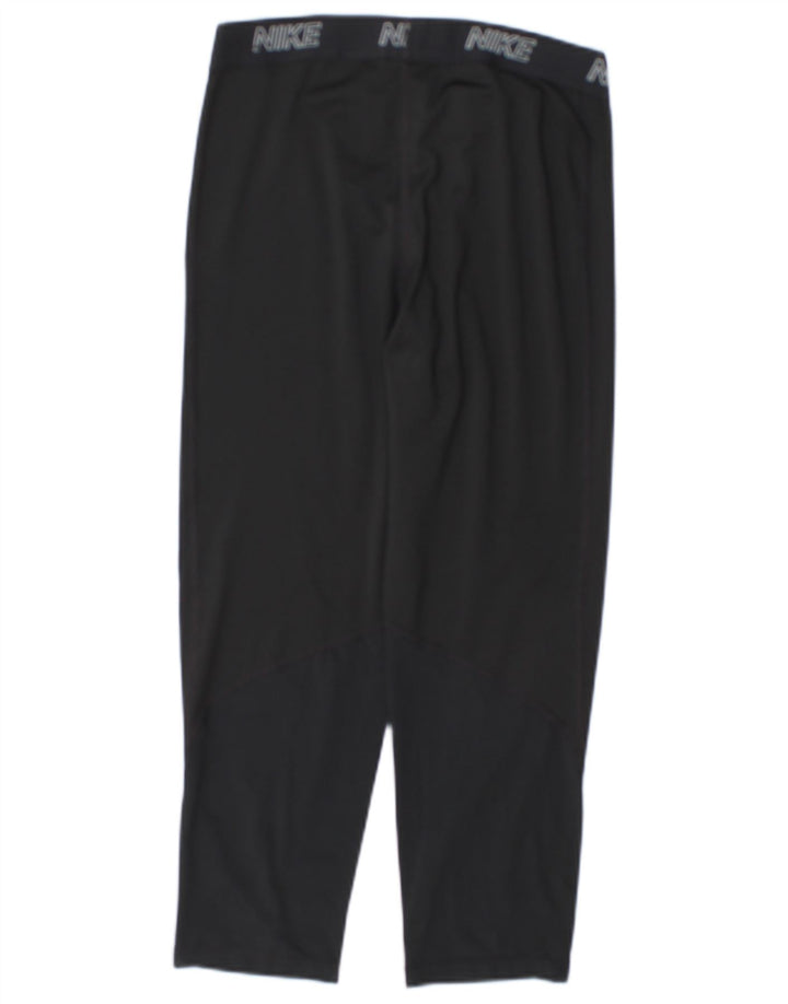 Leggings Nike Dri Fit Graphic Capri pentru femei UK 14 Poliester negru mare