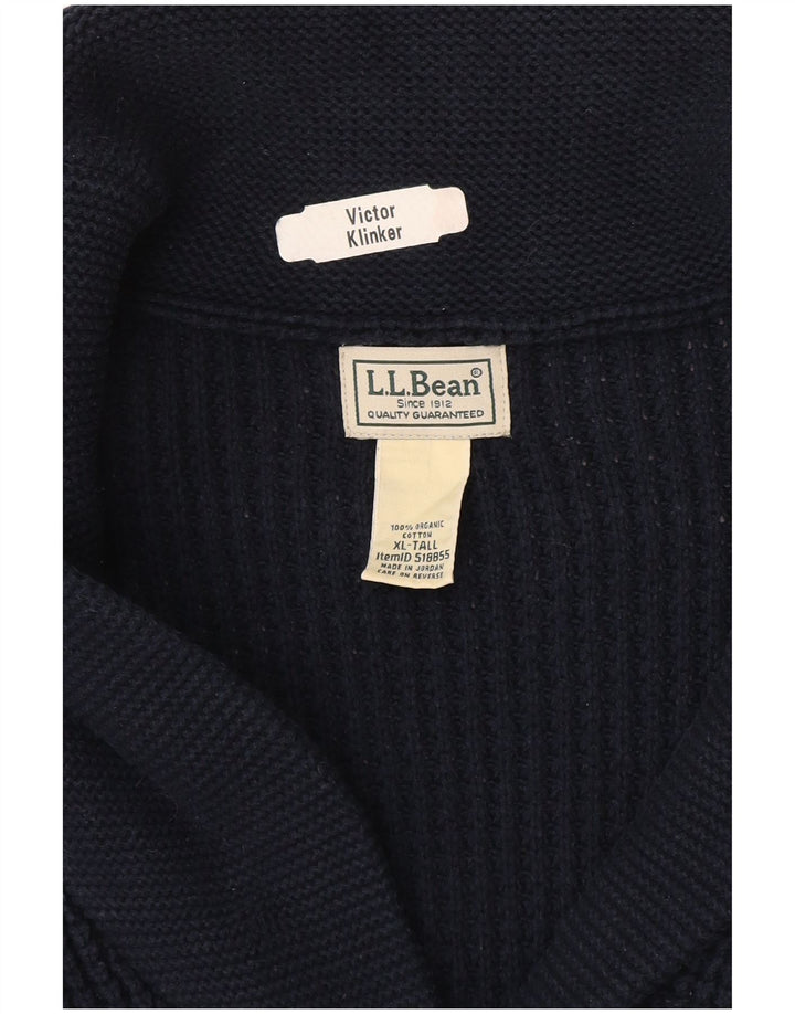 Pulover cardigan pentru bărbați L.L.Bean XL bumbac bleumarin