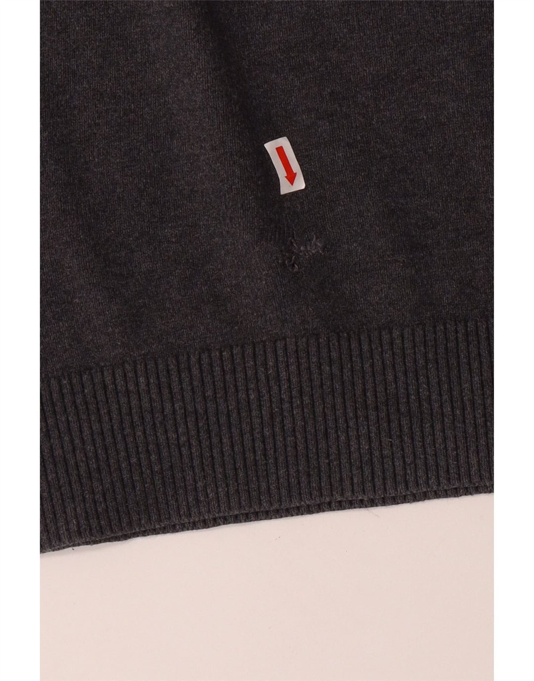 TOMMY HILFIGER Mens Crew Neck Jumper Sweater Medium Grey Cotton
