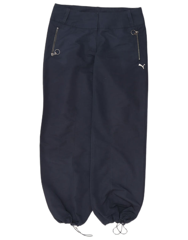 Puma Pantaloni de jogging drepti pentru femei UK 12 Medium W30 L3 Bleumarin
