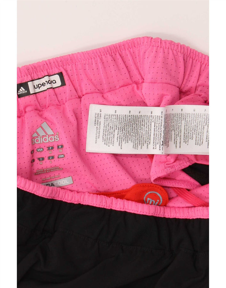 Pantaloni scurți sport Climacool pentru femei Adidas UK 12 Poliester mediu negru