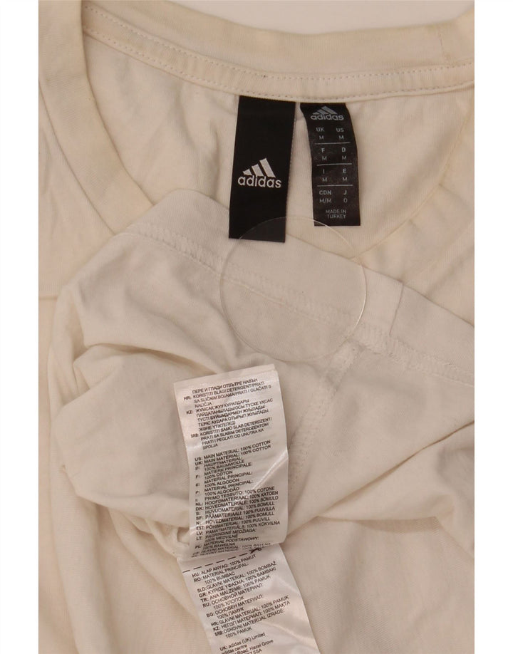 Tricou Bărbați Adidas Top Mediu Alb Bumbac