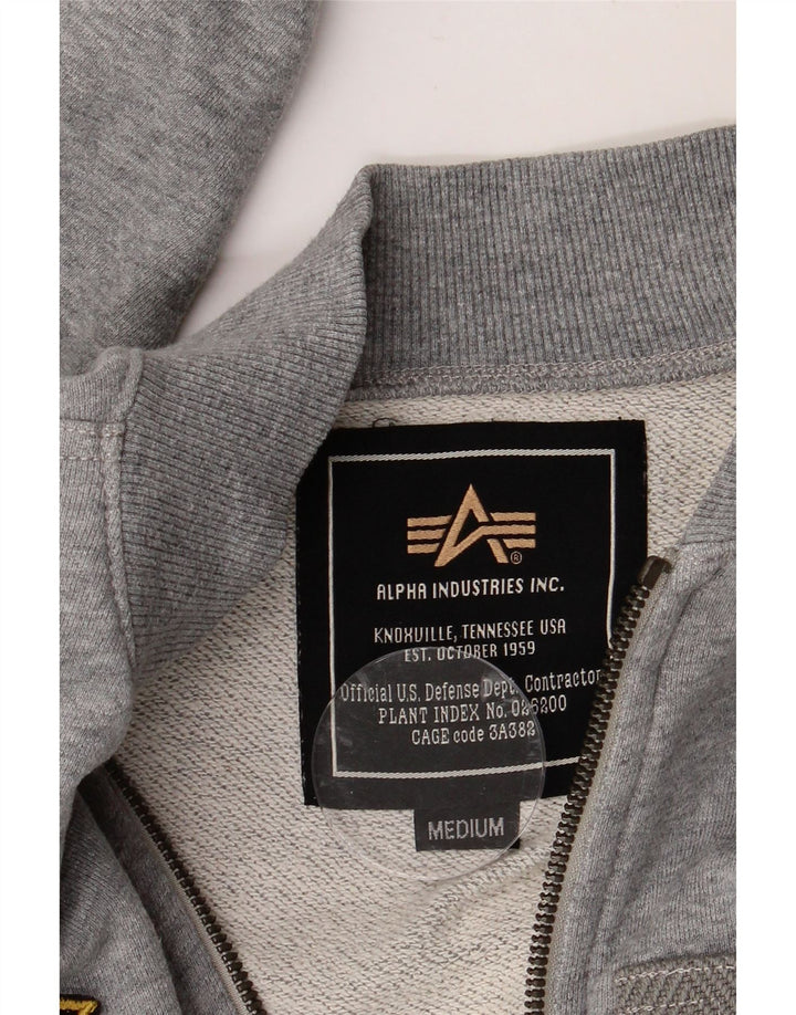 Jachetă de trening pentru bărbați ALPHA INDUSTRIES, gri mediu