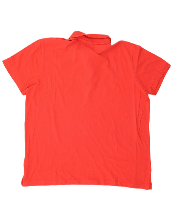 Cămașă polo pentru bărbați Kappa 2XL bumbac roșu