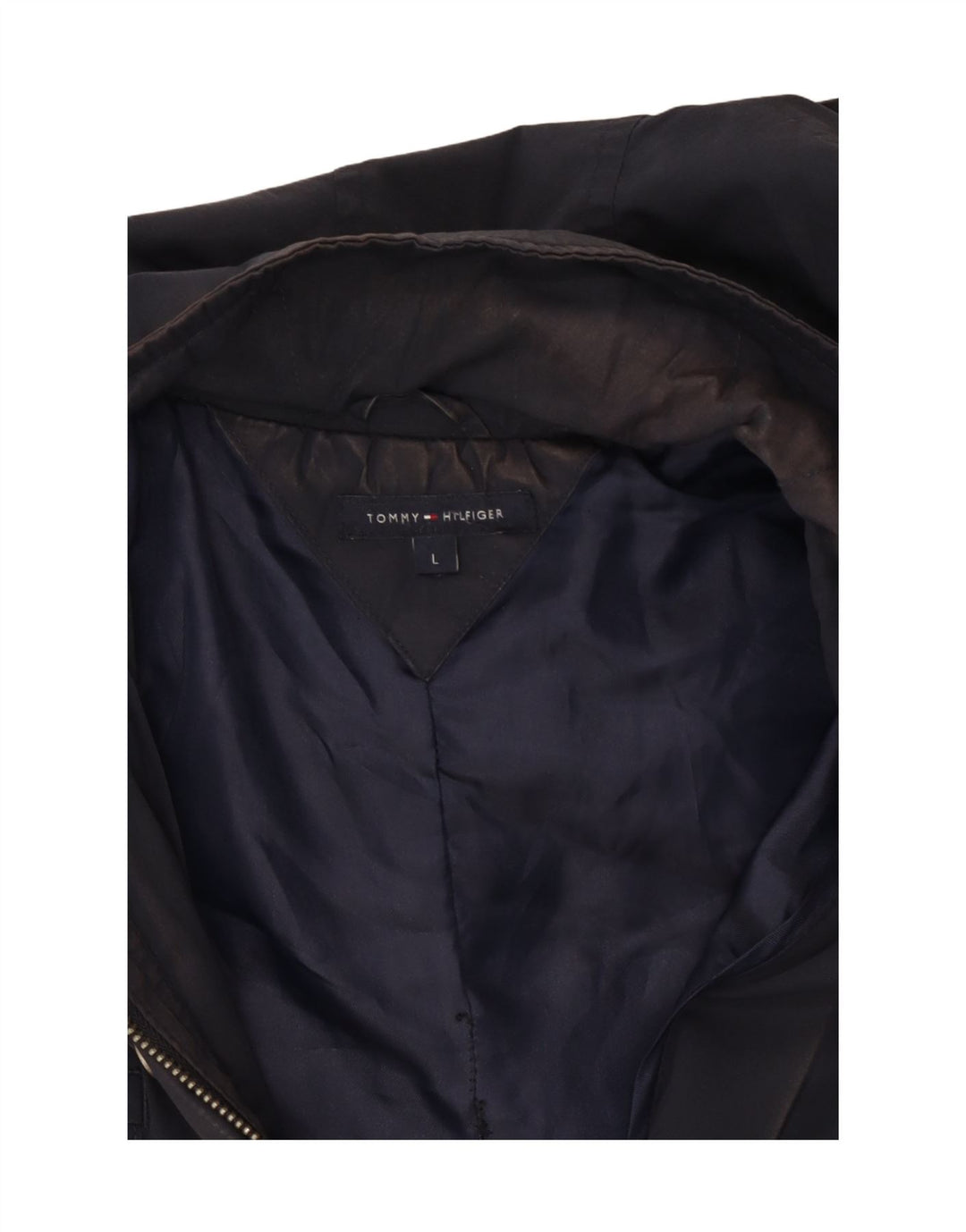 Jachetă utilitare cu glugă Tommy Hilfiger pentru femei UK 16 mare bleumarin