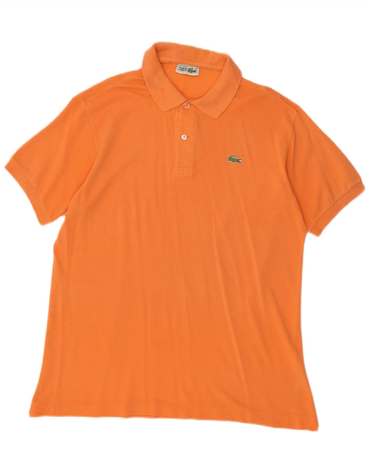 Tricou polo LACOSTE pentru bărbați mărimea 5 mare bumbac portocaliu
