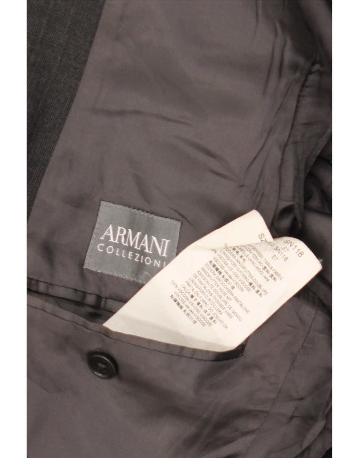 Armani Collezioni Jachetă pentru bărbați cu 2 nasturi IT 50 Lână mare gri