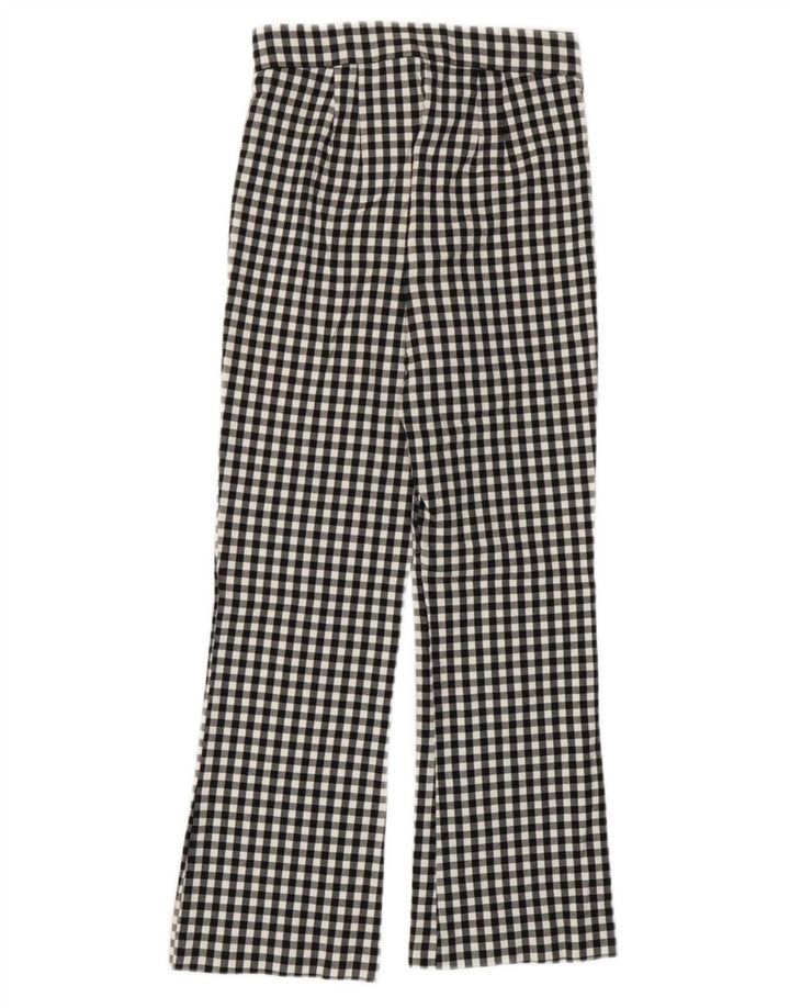 Pantaloni casual pentru femei Bootcut Zara Mici L26 L25 Viscoză neagră