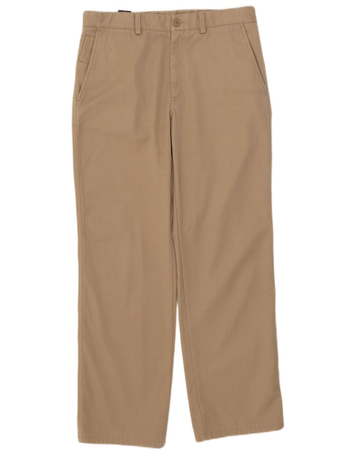 Pantaloni chino drepți pentru bărbați Avirex W33 L29 poliester bej
