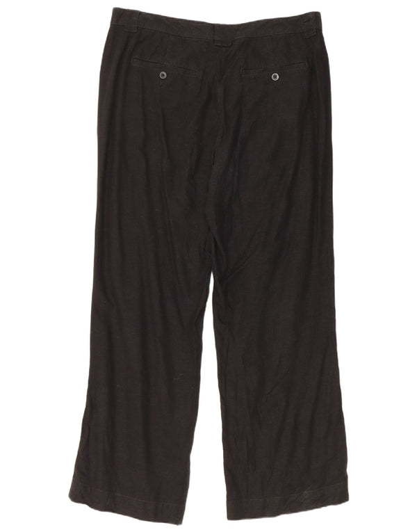 Pantaloni casual drepti pentru femei Marks & Spencer UK 16 Large W34 L30 Negru