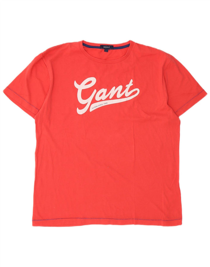 Tricou grafic Gant pentru bărbați Top mare bumbac roșu