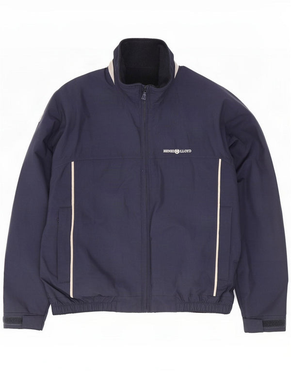 Henri Lloyd Mens Windbreaker Jacket UK 38 Medium Navy Blue Navy