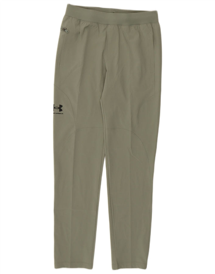 Pantaloni de trening Under Armour pentru băieți 11-12 ani, mari sport verde