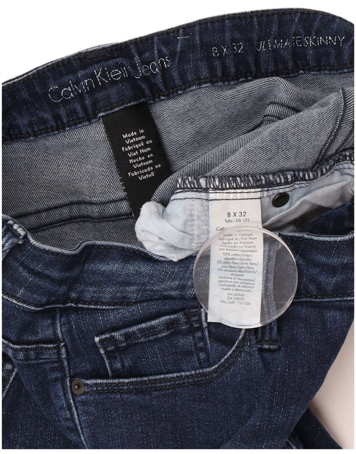Blugi slim pentru femei Calvin Klein US 8 Medium W32 L32 Bumbac albastru